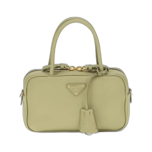 Prada Triangle-Logo Zipped Handbag