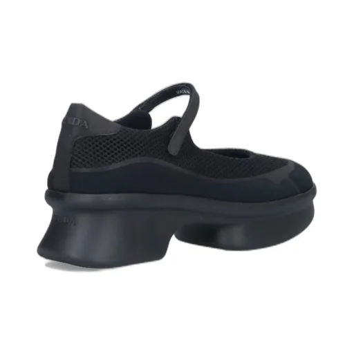 Prada Round-Toe Mesh Ballerinas