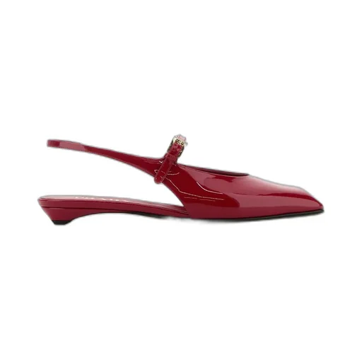 Prada Square-Toe Slingback Ballerina Shoes