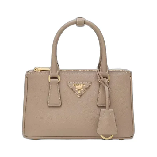 Prada Triangle-Logo Tote Bag