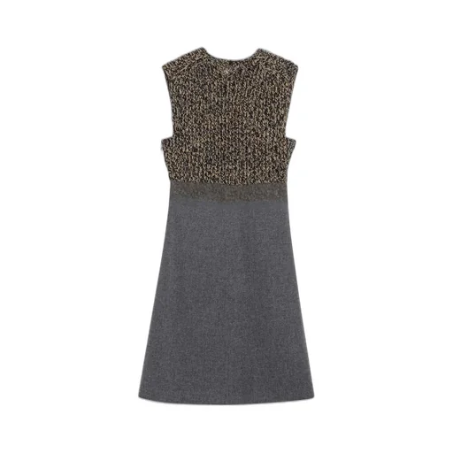 Prada Plunging V-Neck Sleeveless Dress