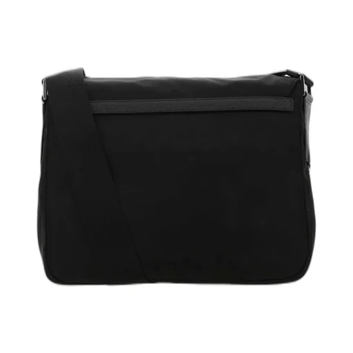 Prada Logo Patch Zip-Up Shoulder Bag