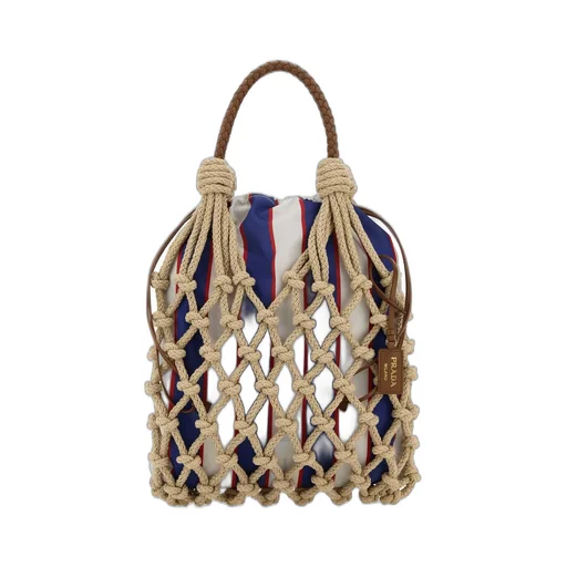 Prada Logo Net Tote Bag