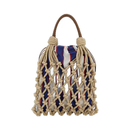 Prada Logo Net Tote Bag