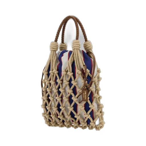 Prada Logo Net Tote Bag