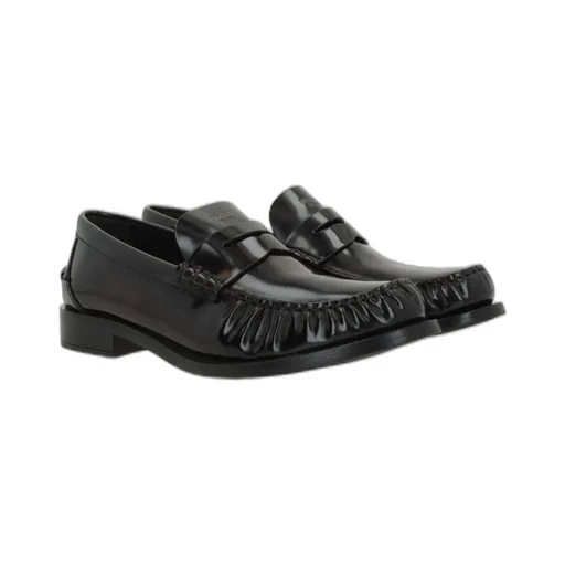 Prada Ruched Slip-On Loafers