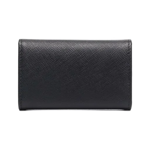 Prada Logo Plaque Tri-Fold Key Case