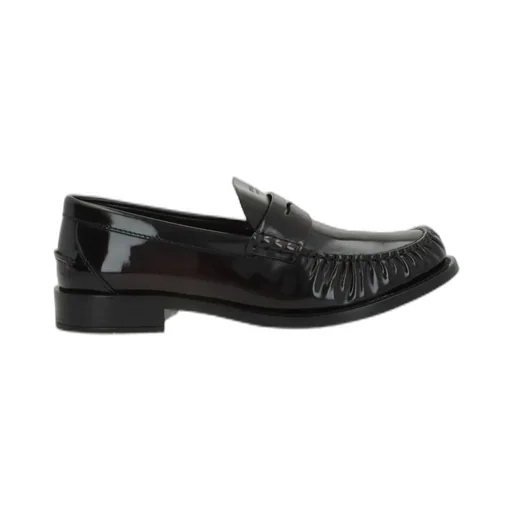 Prada Ruched Slip-On Loafers