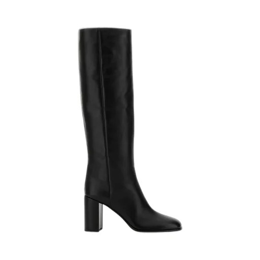 Prada Block-Heeled Knee-High Boots