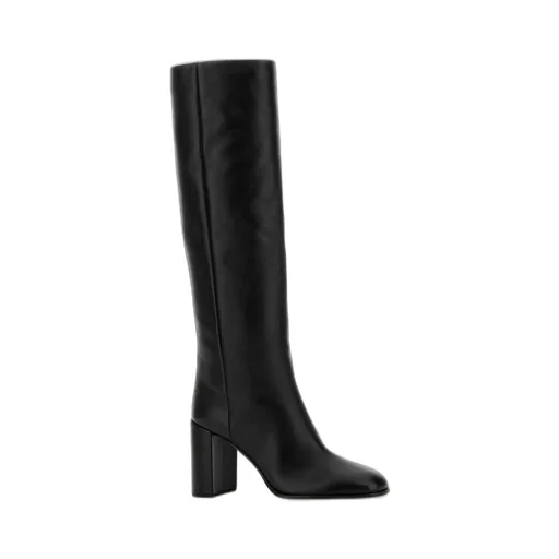 Prada Block-Heeled Knee-High Boots