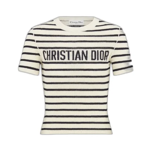 Dioriviera Cropped Short-Sleeved Sweater