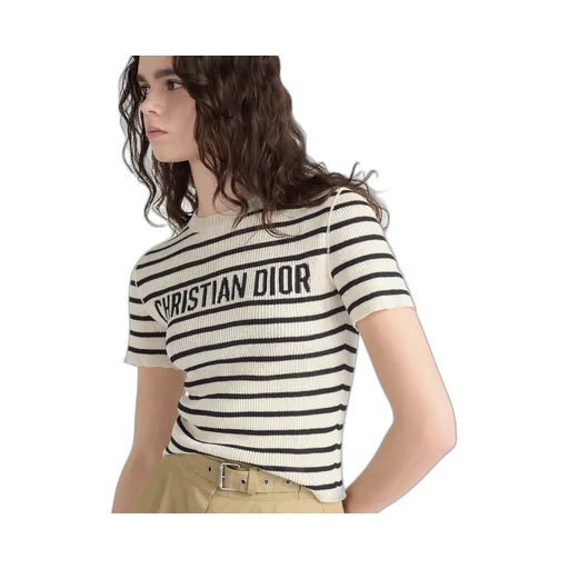 Dioriviera Cropped Short-Sleeved Sweater