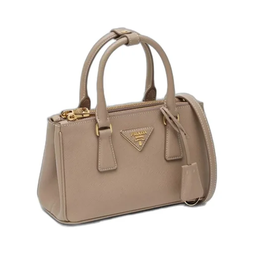 Prada Triangle-Logo Tote Bag