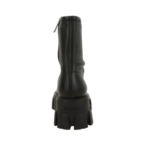 Prada Round-Toe Zipped Boots