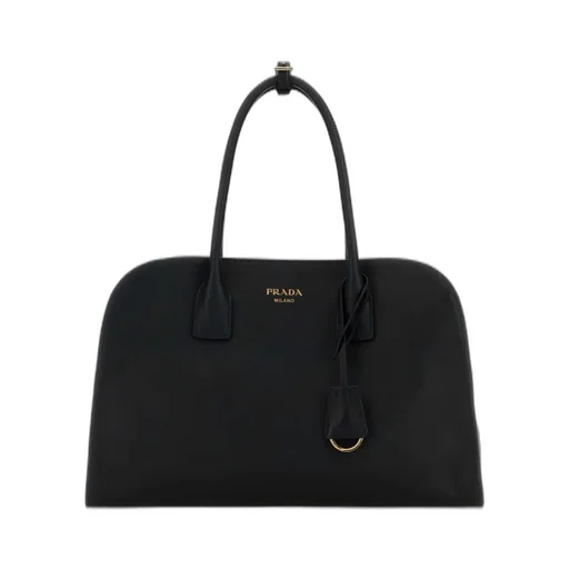 Prada Logo Detailed Open Top Large Tote Bag