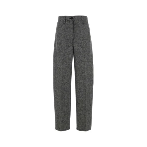 Prada Triangle-Patch Pleat-Detailed Trousers