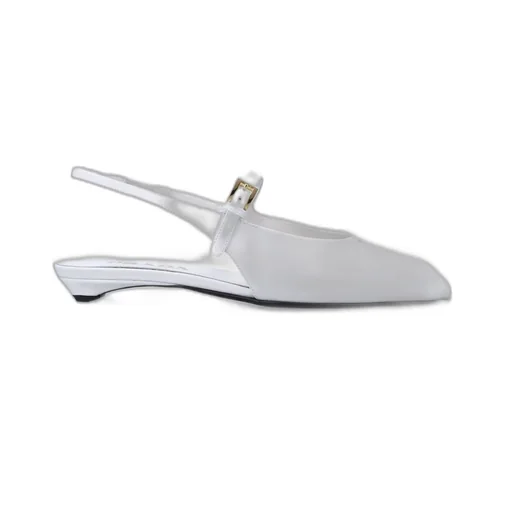 Prada Square-Toe Slingback Ballerina Shoes