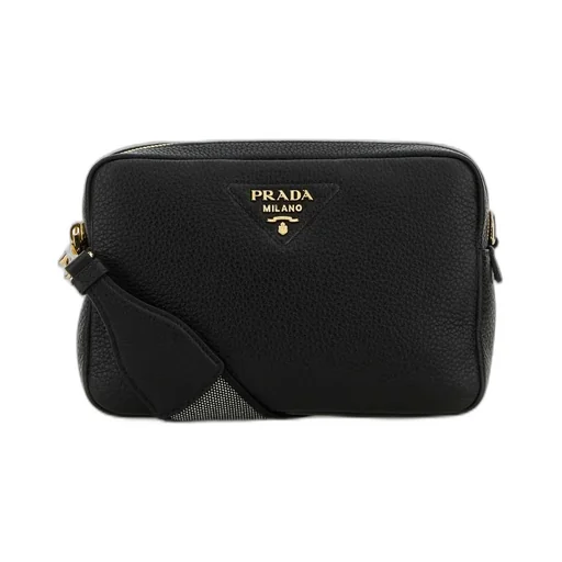 Prada Logo Detailed Zipped Crossbody Bag