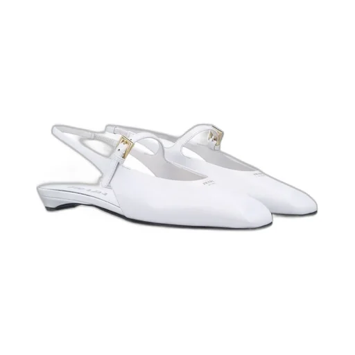 Prada Square-Toe Slingback Ballerina Shoes
