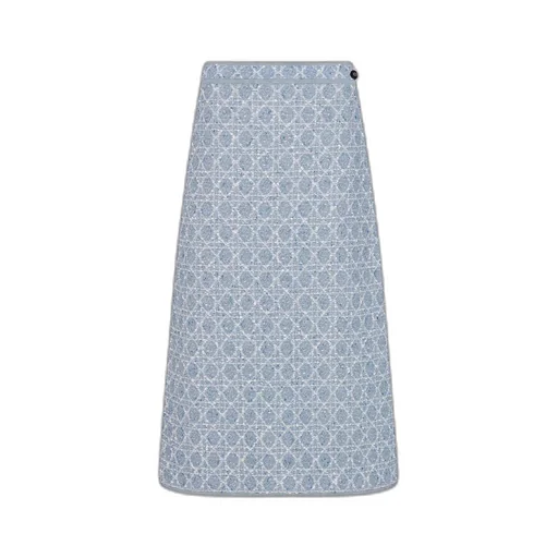 Mid-Length Macrocannage Straight Skirt