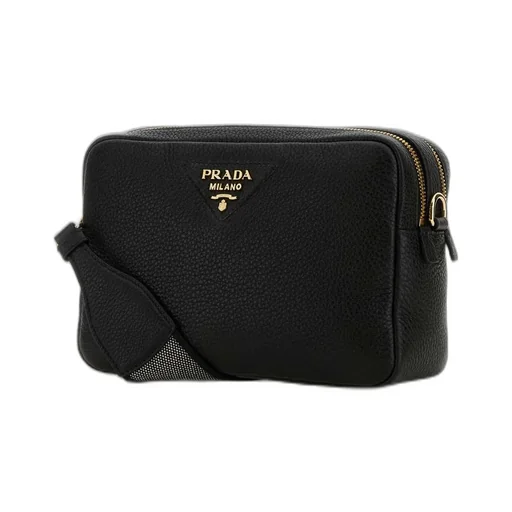 Prada Logo Detailed Zipped Crossbody Bag