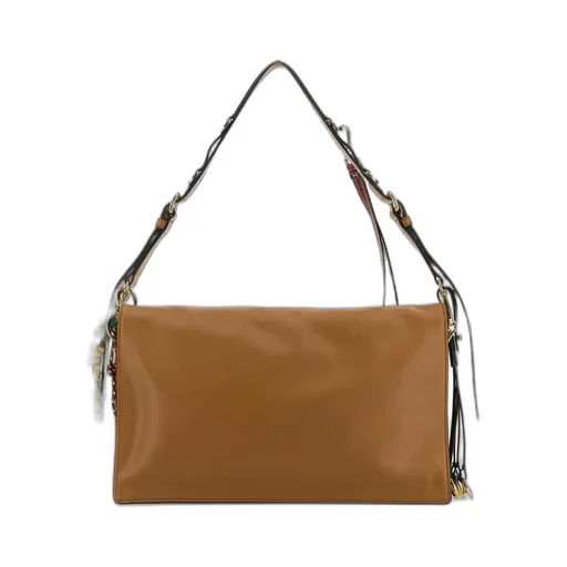 Prada Tassel Detailed Large Shoulder Bag