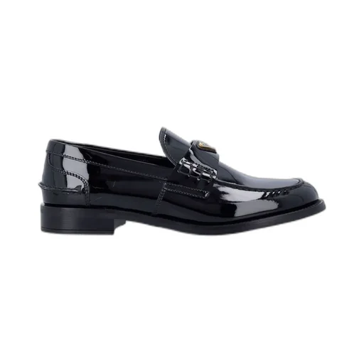 Prada Triangle-Logo Moccasins