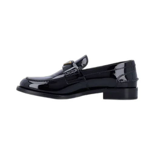 Prada Triangle-Logo Moccasins
