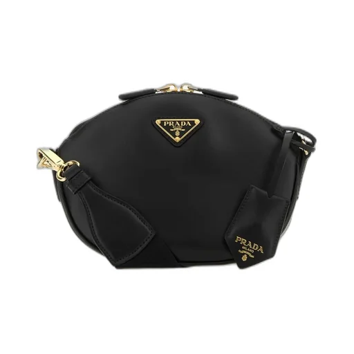 Prada Triangle-Logo Zipped Crossbody Bag