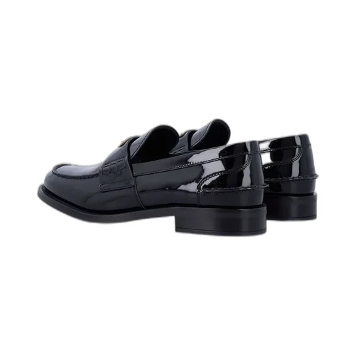 Prada Triangle-Logo Moccasins