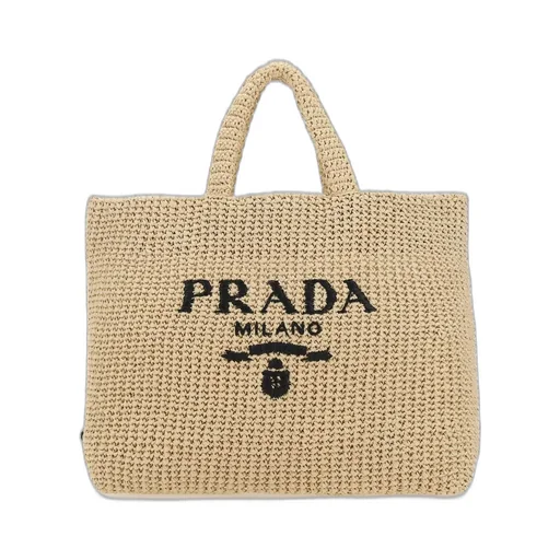 Prada Logo Detailed Tote Bag