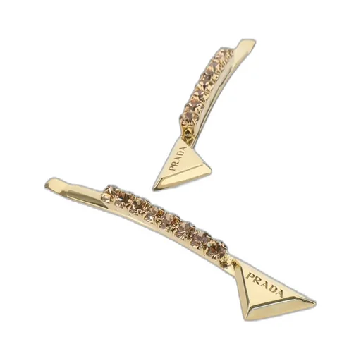 Prada Embellished Hair Slides