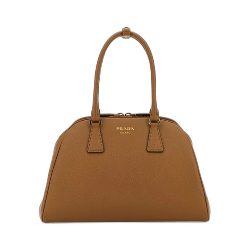Prada Saffiano Zipped Medium Tote Bag
