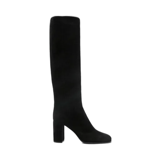 Prada Block-Heeled Knee-High Boots