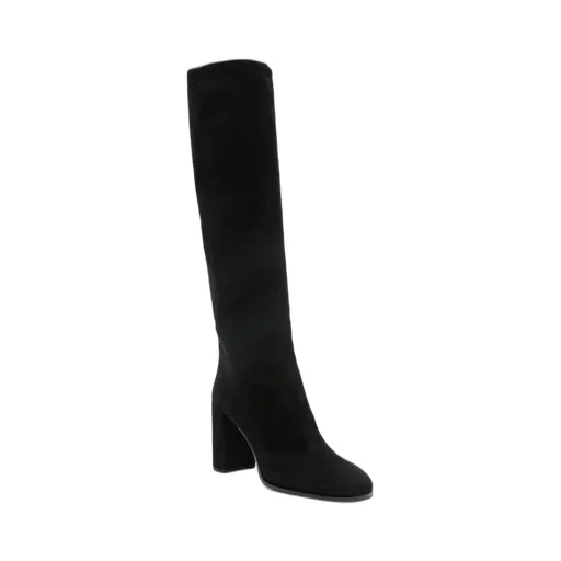 Prada Block-Heeled Knee-High Boots