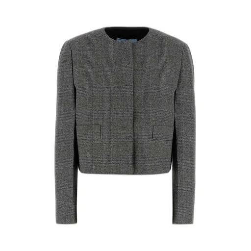 Prada Crewneck Cropped Jacket