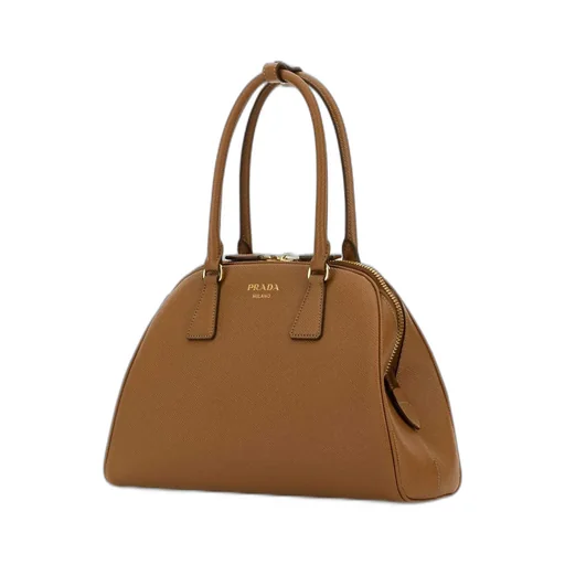 Prada Saffiano Zipped Medium Tote Bag