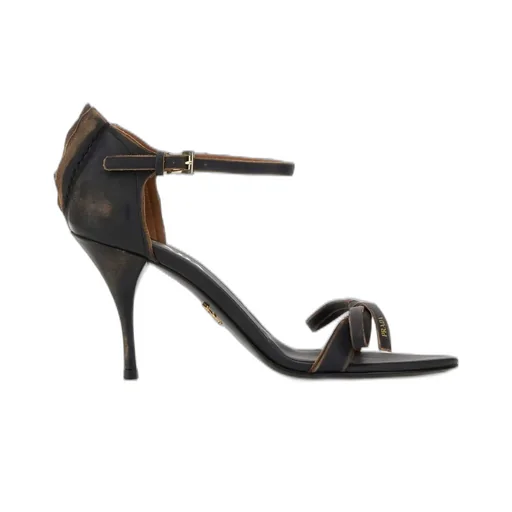 Prada Bow Detailed Heeled Sandals