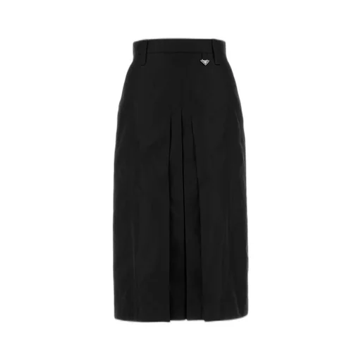 Prada Re-Nylon Pleated Midi Skirt