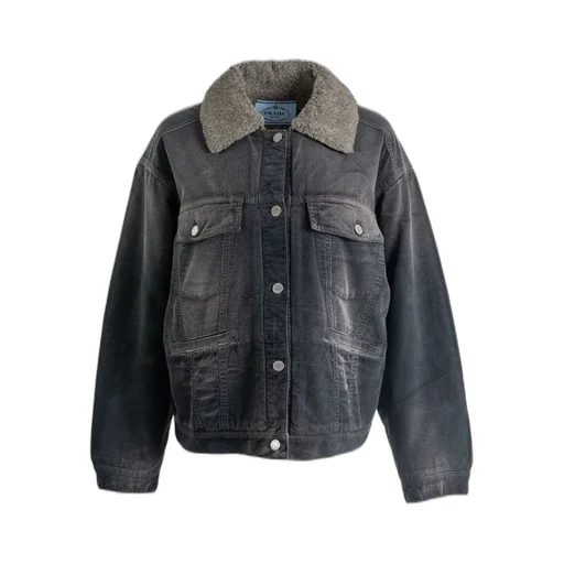 Prada Corduroy Blouson Jacket