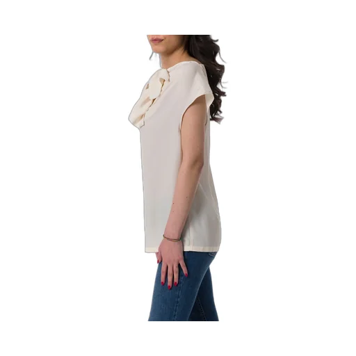 Pinko Bow-Detailed Sleeveless Crep Top