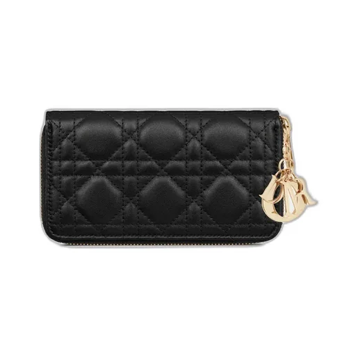 Medium Lady Dior Zipped Wallet