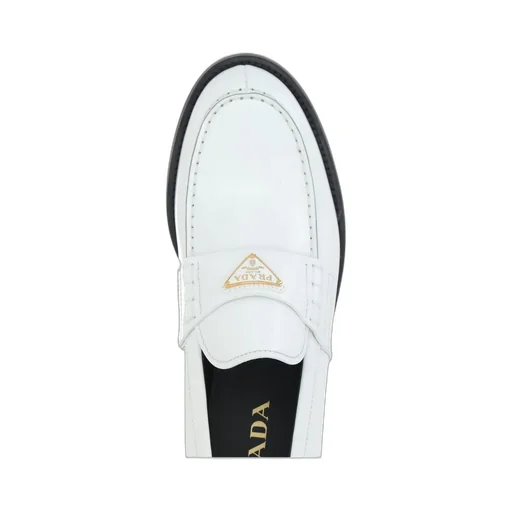 Prada Triangle-Logo Slip-On Loafers
