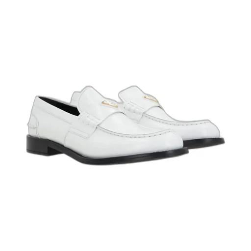 Prada Triangle-Logo Slip-On Loafers