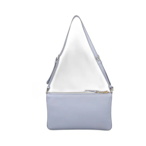 Prada Logo Plaque Zipped Shoulder Bag