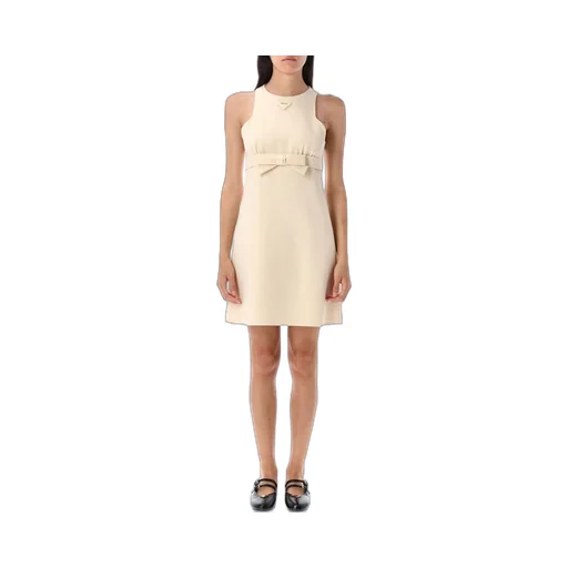 Prada Bow Detailed Sleeveless Mini Dress