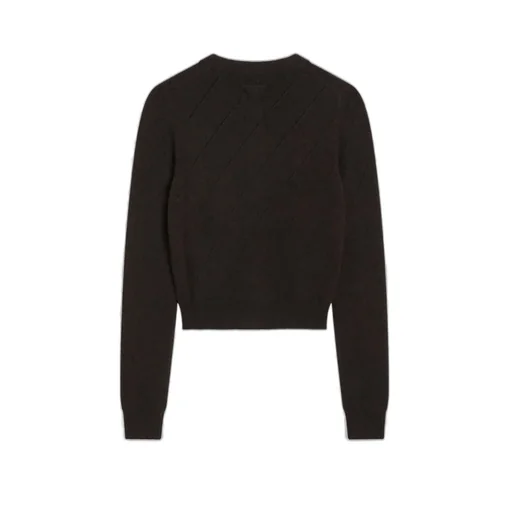 Prada Crewneck Button-Up Cardigan
