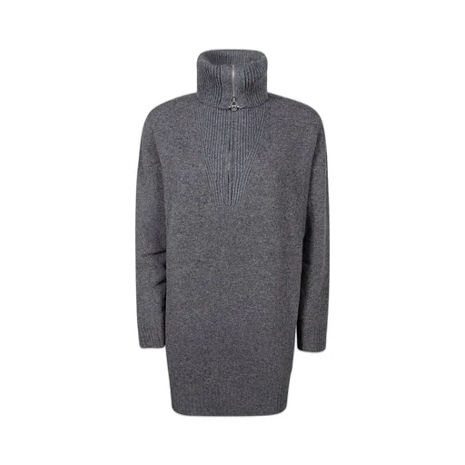 Pinko Half Zipped Long Sleeved Knitted Dress