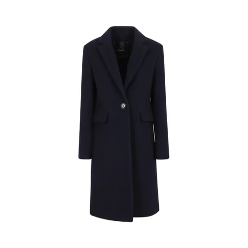 Pinko Single-Breasted Straight Hem Coat