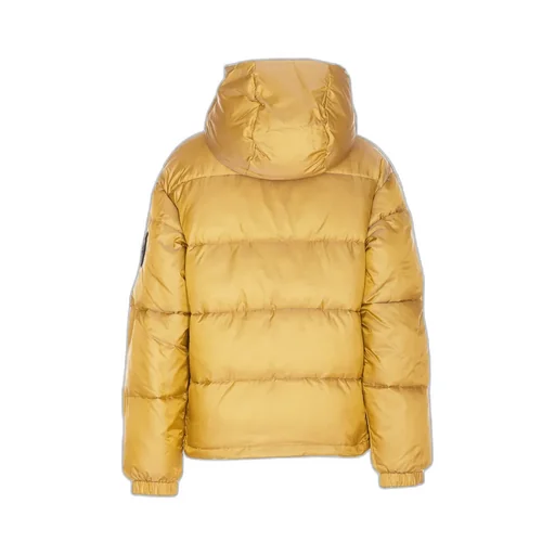Pinko Logo Patch Hooded Down Jacket